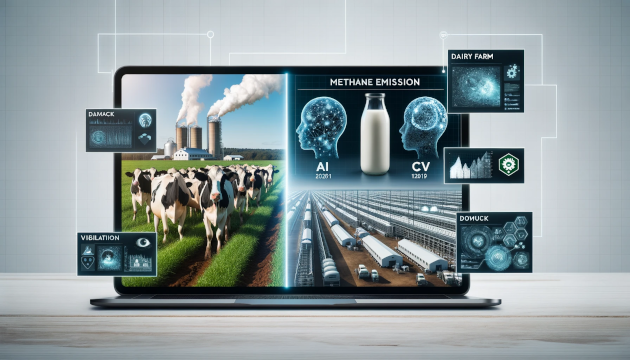 AI using computer vision to student cow methane production